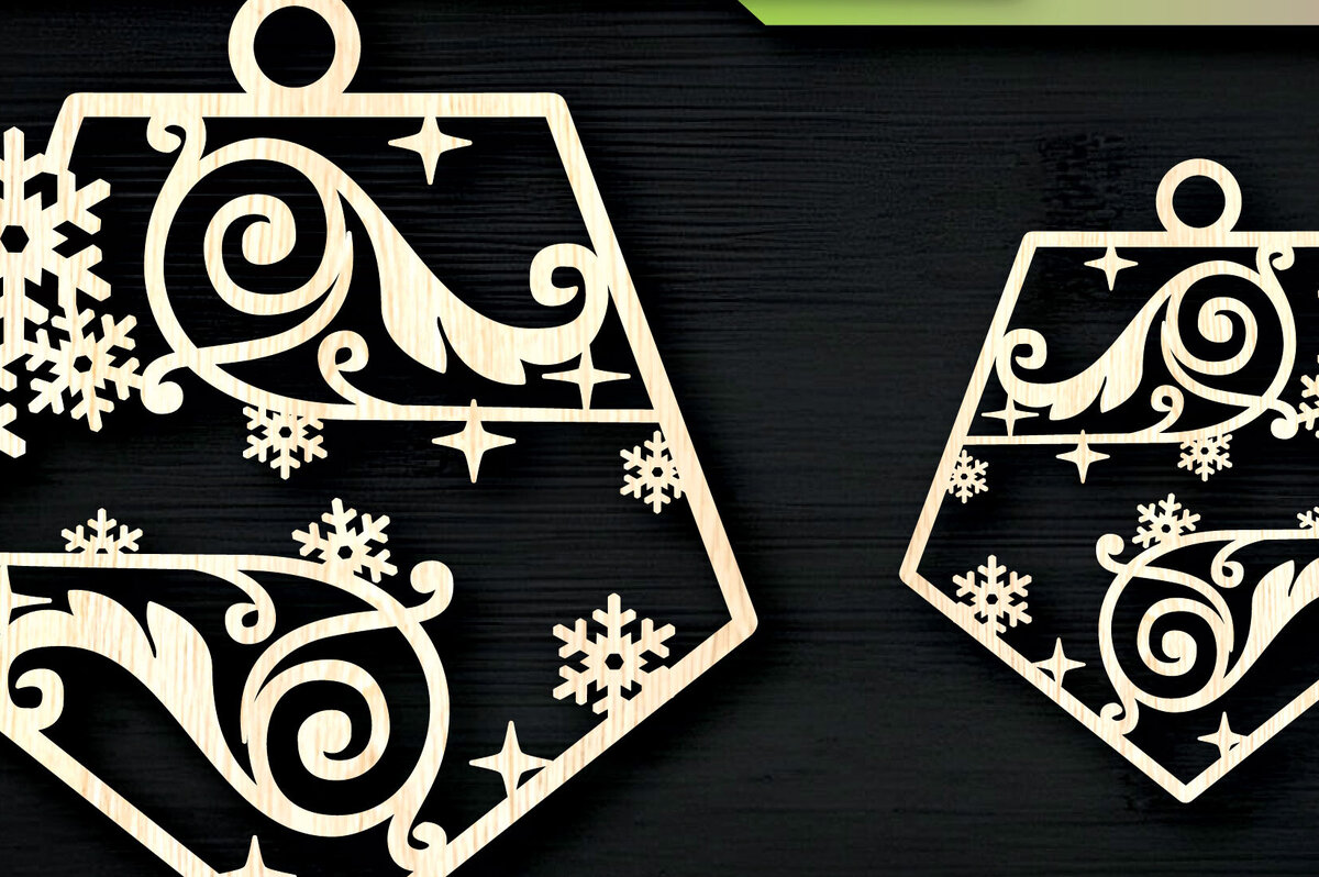 Intra απο ξύλο plywood 3mm-4mm πάχος Χριστουγεννιάτικα στολίδια με νιφάδες χιονιού Δίασταση 8x8 cm INTRAFABR-104670432