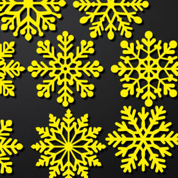 Intra απο ξύλο plywood 3mm-4mm πάχος Χριστουγεννιάτικο Snowflakes Mega Δίασταση 15x15 cm INTRAFABR-109812882 - Image 3