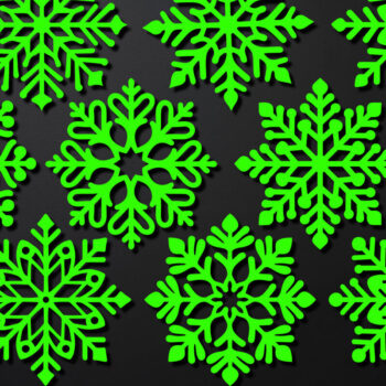 Intra απο ξύλο plywood 3mm-4mm πάχος Χριστουγεννιάτικο Snowflakes Mega Δίασταση 15x15 cm INTRAFABR-109812882 - Image 5