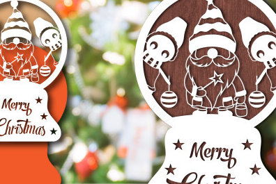 Intra απο ξύλο plywood 3mm-4mm πάχος Christmas Snowglobe PaperCut Δίασταση 15x15 cm INTRAFABR-80689126