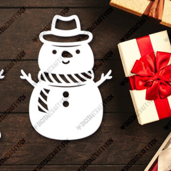 Intra απο ξύλο plywood 3mm-4mm πάχος Χριστουγεννιάτικο Snowman Δίασταση 864x864 cm INTRAFABR-117898092 - Image 2