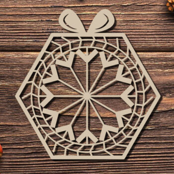 Intra απο ξύλο plywood 3mm-4mm πάχος Χριστουγεννιάτικο στολίδι χιονάνθρωπος με λέιζερ Δίασταση 20x30 cm INTRAFABR-86463243 - Image 1