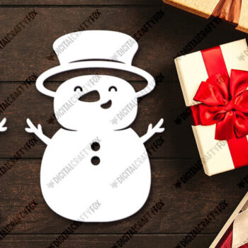 Intra απο ξύλο plywood 3mm-4mm πάχος Χριστουγεννιάτικο Snowman Paper Cut Δίασταση 864x864 cm INTRAFABR-116412015 - Image 2
