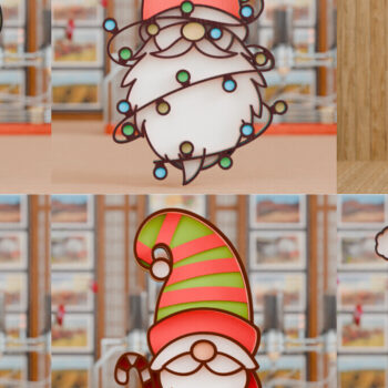 Intra απο ξύλο plywood 3mm-4mm πάχος Χριστουγεννιάτικο ειδικό 3D Crafting Δίασταση 20x30 cm INTRAFABR-111154954 - Image 1