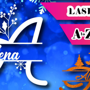 Intra απο ξύλο plywood 3mm-4mm πάχος Christmas Split Monogram Cut  Δίασταση 15x15 cm INTRAFABR-105042576 - Image 1