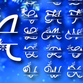 Intra απο ξύλο plywood 3mm-4mm πάχος Christmas Split Monogram Cut  Δίασταση 15x15 cm INTRAFABR-105042576 - Image 2