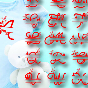 Intra απο ξύλο plywood 3mm-4mm πάχος Christmas Split Monogram Cut  Δίασταση 15x15 cm INTRAFABR-105042576 - Image 3