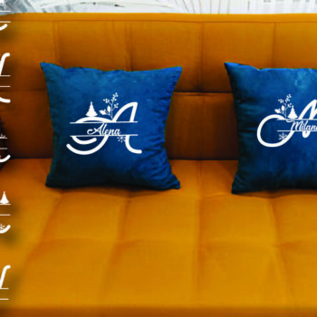 Intra απο ξύλο plywood 3mm-4mm πάχος Christmas Split Monogram Cut  Δίασταση 15x15 cm INTRAFABR-105042576 - Image 5