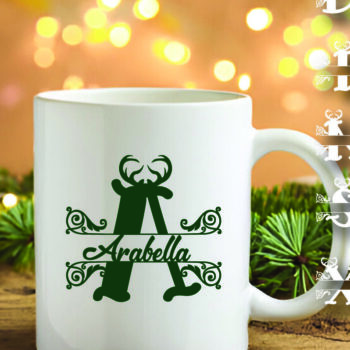 Intra απο ξύλο plywood 3mm-4mm πάχος Christmas Split Monogram Cut  Δίασταση 15x15 cm INTRAFABR-105150500 - Image 4