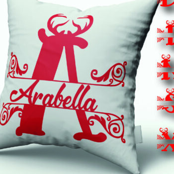 Intra απο ξύλο plywood 3mm-4mm πάχος Christmas Split Monogram Cut  Δίασταση 15x15 cm INTRAFABR-105150500 - Image 5