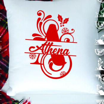 Intra απο ξύλο plywood 3mm-4mm πάχος Christmas Split Monogram Cut  Δίασταση 15x15 cm INTRAFABR-105189723 - Image 5