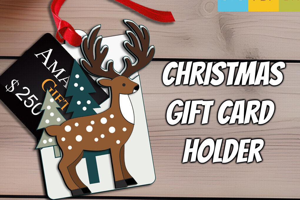 Intra απο ξύλο plywood 3mm-4mm πάχος Θήκη δώρου ελαφιού Χριστουγέννων Δίασταση 15x15 cm INTRAFABR-111601923