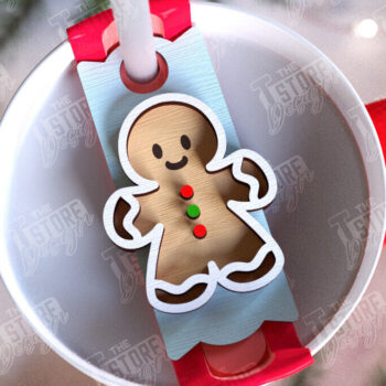 Intra απο ξύλο plywood 3mm-4mm πάχος Χριστουγεννιάτικο Stanley Topper | CNC Δίασταση 15x15 cm INTRAFABR-108899275 - Image 2