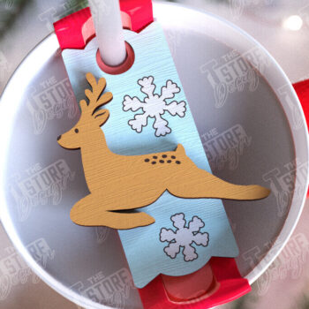 Intra απο ξύλο plywood 3mm-4mm πάχος Χριστουγεννιάτικο Stanley Topper | CNC Δίασταση 15x15 cm INTRAFABR-108899275 - Image 8