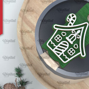 Intra απο ξύλο plywood 3mm-4mm πάχος Χριστουγεννιάτικο Stanley Topper Δίασταση 15x15 cm INTRAFABR-105510871