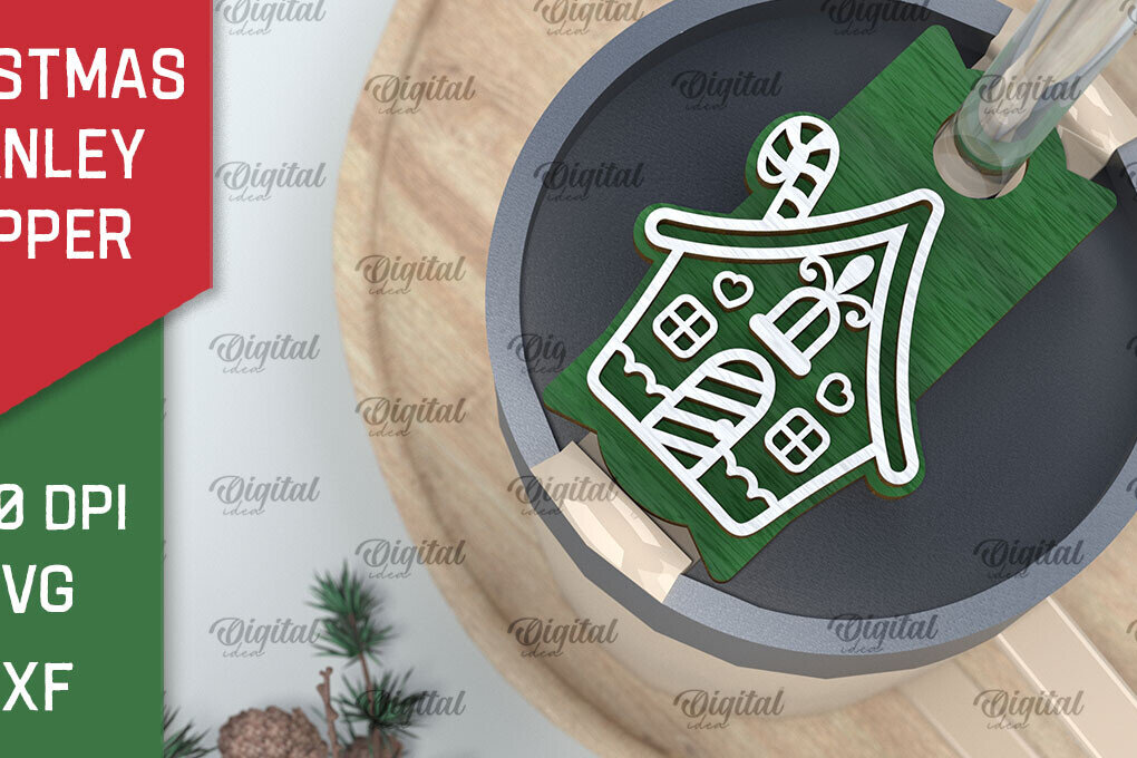 Intra απο ξύλο plywood 3mm-4mm πάχος Χριστουγεννιάτικο Stanley Topper Δίασταση 15x15 cm INTRAFABR-105510871