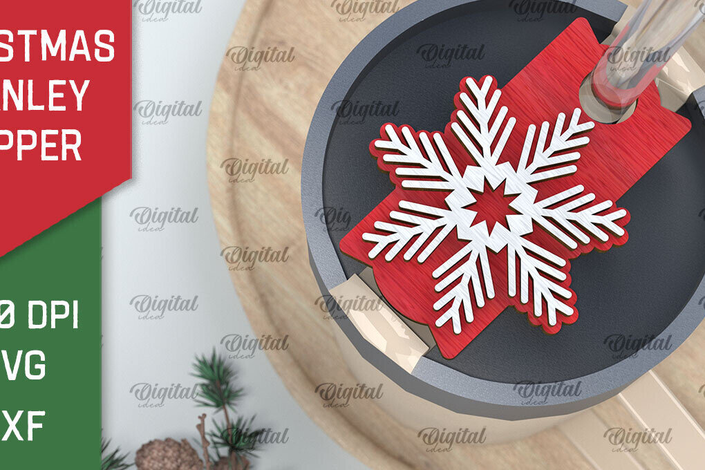 Intra απο ξύλο plywood 3mm-4mm πάχος Χριστουγεννιάτικο Stanley Topper Δίασταση 15x15 cm INTRAFABR-105510950