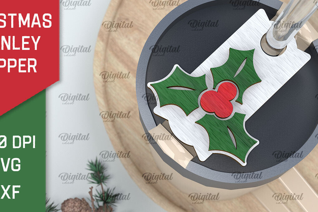 Intra απο ξύλο plywood 3mm-4mm πάχος Χριστουγεννιάτικο Stanley Topper Δίασταση 15x15 cm INTRAFABR-105510972