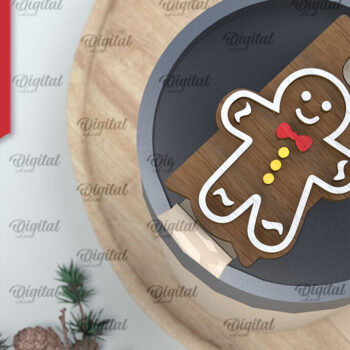 Intra απο ξύλο plywood 3mm-4mm πάχος Χριστουγεννιάτικο Stanley Topper Δίασταση 15x15 cm INTRAFABR-105571031 - Image 1