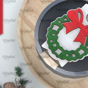 Intra απο ξύλο plywood 3mm-4mm πάχος Χριστουγεννιάτικο Stanley Topper Δίασταση 15x15 cm INTRAFABR-105571086