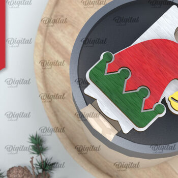 Intra απο ξύλο plywood 3mm-4mm πάχος Χριστουγεννιάτικο Stanley Topper Δίασταση 15x15 cm INTRAFABR-105510775 - Image 1