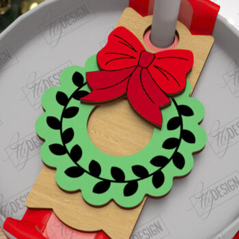 Intra απο ξύλο plywood 3mm-4mm πάχος Χριστουγεννιάτικο Stanley | CNC Δίασταση 15x15 cm INTRAFABR-108442550 - Image 2