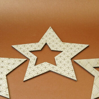 Intra απο ξύλο plywood 3mm-4mm πάχος Χριστουγεννιάτικο Star Big Deco File 4 Cut  Δίασταση 30x20 cm INTRAFABR-112168355 - Image 3