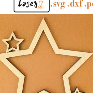 Intra απο ξύλο plywood 3mm-4mm πάχος Christmas Star Big File για Δίασταση 15x15 cm INTRAFABR-110991647