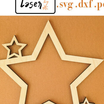 Intra απο ξύλο plywood 3mm-4mm πάχος Christmas Star Big File για Δίασταση 15x15 cm INTRAFABR-110991647 - Image 1