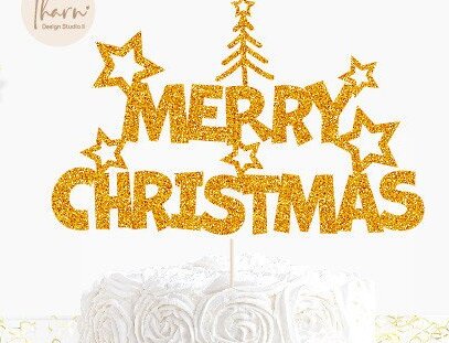 Intra απο ξύλο plywood 3mm-4mm πάχος Christmas Star Cake Topper Δίασταση 15x15 cm INTRAFABR-41865845