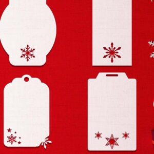 Intra απο ξύλο plywood 3mm-4mm πάχος Χριστουγεννιάτικο Gift Tag 01 Δίασταση 15x15 cm INTRAFABR-77845009