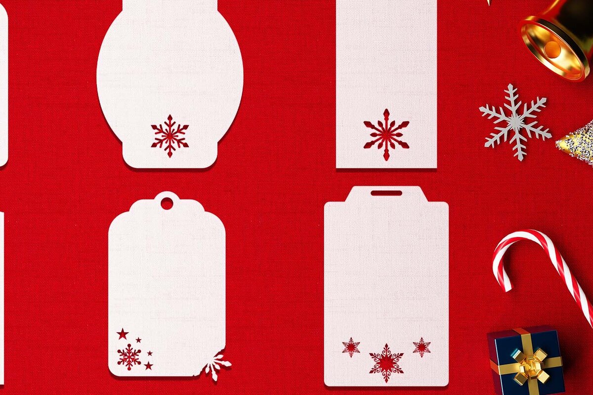 Intra απο ξύλο plywood 3mm-4mm πάχος Χριστουγεννιάτικο Gift Tag 01 Δίασταση 15x15 cm INTRAFABR-77845009