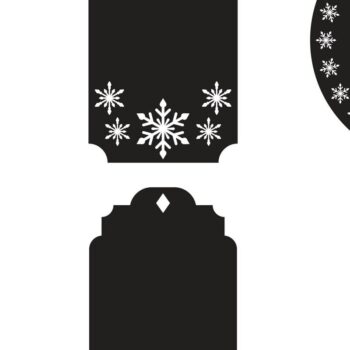 Intra απο ξύλο plywood 3mm-4mm πάχος Χριστουγεννιάτικο Gift Tag 02 Δίασταση 15x15 cm INTRAFABR-77845056 - Image 3