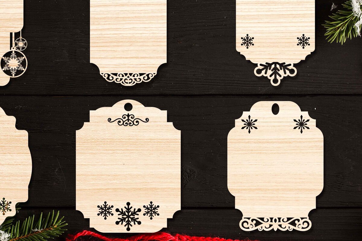 Intra απο ξύλο plywood 3mm-4mm πάχος Χριστουγεννιάτικο Gift Tag 03 Δίασταση 15x15 cm INTRAFABR-77845083