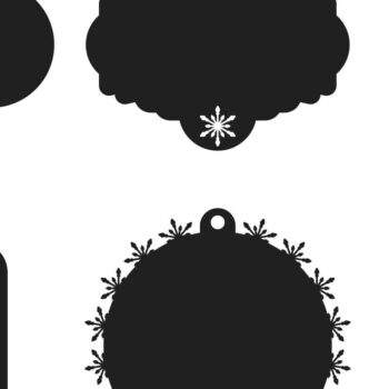 Intra απο ξύλο plywood 3mm-4mm πάχος Χριστουγεννιάτικο Gift Tag 04 Δίασταση 15x15 cm INTRAFABR-77845235 - Image 3