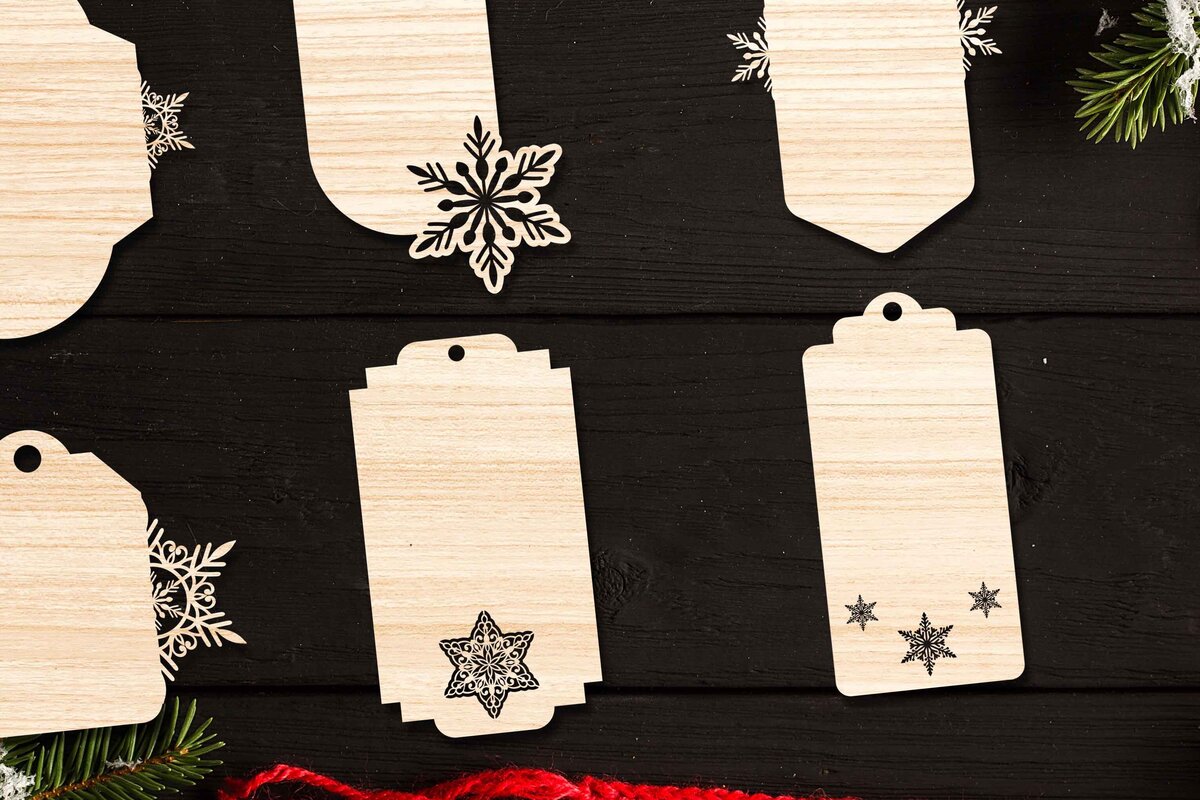 Intra απο ξύλο plywood 3mm-4mm πάχος Χριστουγεννιάτικο Gift Tag 07 Δίασταση 15x15 cm INTRAFABR-77845710