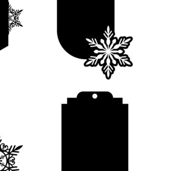 Intra απο ξύλο plywood 3mm-4mm πάχος Χριστουγεννιάτικο Gift Tag 07 Δίασταση 15x15 cm INTRAFABR-77845710 - Image 3