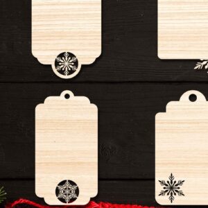 Intra απο ξύλο plywood 3mm-4mm πάχος Χριστουγεννιάτικο Gift Tag 08 Δίασταση 15x15 cm INTRAFABR-77845762