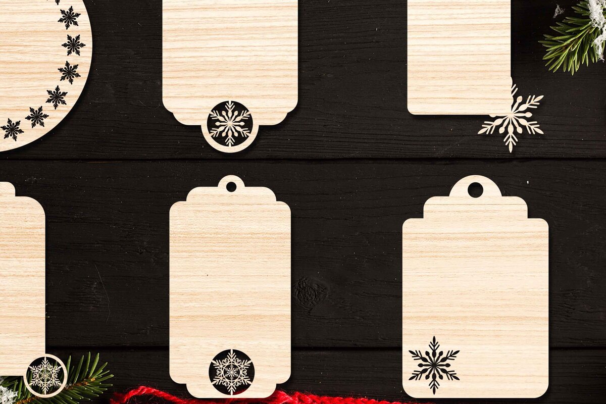 Intra απο ξύλο plywood 3mm-4mm πάχος Χριστουγεννιάτικο Gift Tag 08 Δίασταση 15x15 cm INTRAFABR-77845762