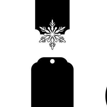 Intra απο ξύλο plywood 3mm-4mm πάχος Χριστουγεννιάτικο Gift Tag 10 Δίασταση 15x15 cm INTRAFABR-77845830 - Image 3