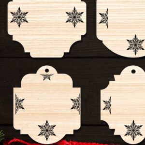 Intra απο ξύλο plywood 3mm-4mm πάχος Χριστουγεννιάτικο Gift Tag 13 Δίασταση 15x15 cm INTRAFABR-77846992