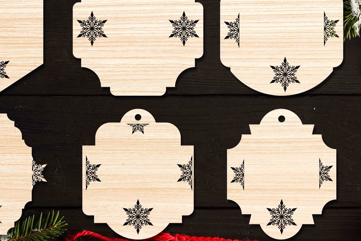 Intra απο ξύλο plywood 3mm-4mm πάχος Χριστουγεννιάτικο Gift Tag 13 Δίασταση 15x15 cm INTRAFABR-77846992