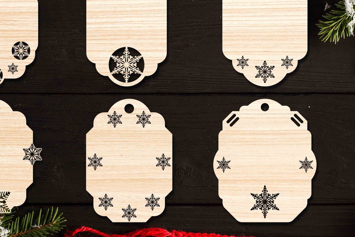Intra απο ξύλο plywood 3mm-4mm πάχος Χριστουγεννιάτικο Gift Tag 17 Δίασταση 15x15 cm INTRAFABR-77847291