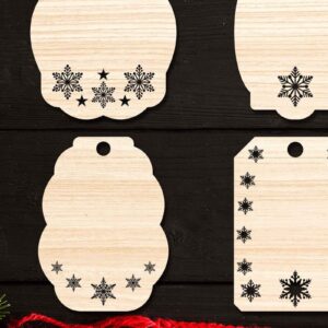 Intra απο ξύλο plywood 3mm-4mm πάχος Χριστουγεννιάτικο Gift Tag 18 Δίασταση 15x15 cm INTRAFABR-77847398