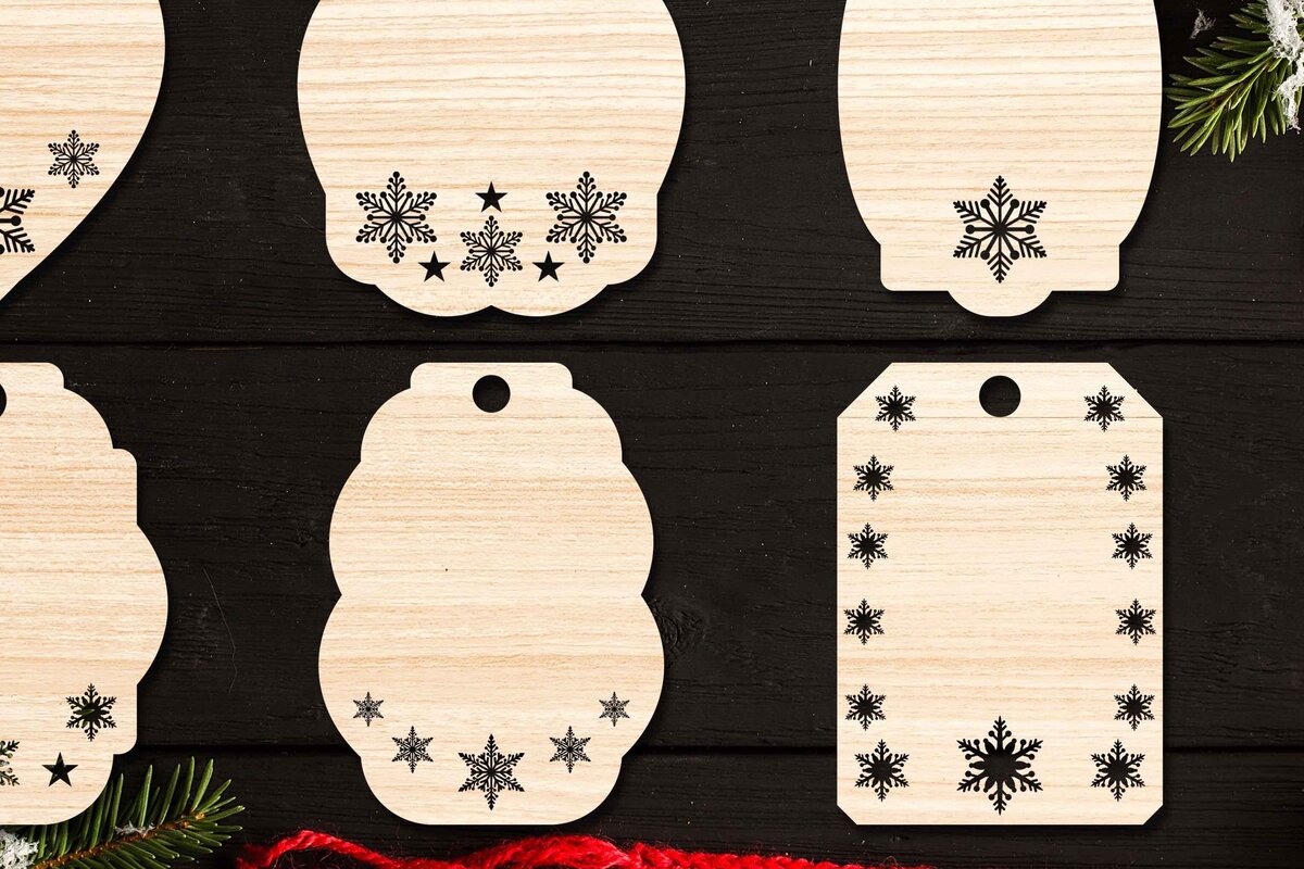 Intra απο ξύλο plywood 3mm-4mm πάχος Χριστουγεννιάτικο Gift Tag 18 Δίασταση 15x15 cm INTRAFABR-77847398