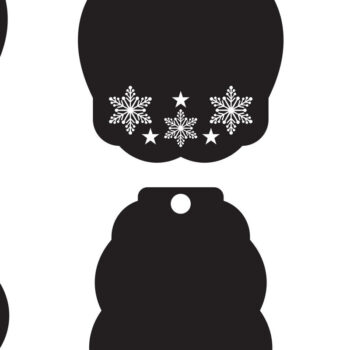 Intra απο ξύλο plywood 3mm-4mm πάχος Χριστουγεννιάτικο Gift Tag 18 Δίασταση 15x15 cm INTRAFABR-77847398 - Image 3