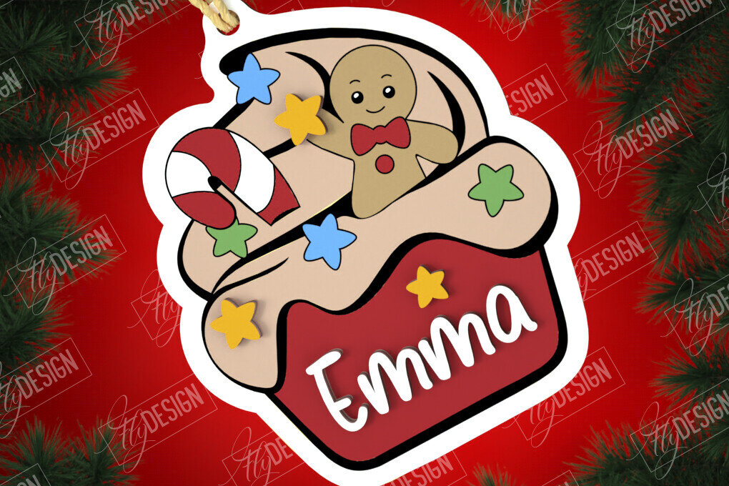 Intra απο ξύλο plywood 3mm-4mm πάχος - Χριστουγεννιάτικη ετικέτα | Ετικέτες δώρων | Δώρο Χριστουγέννων Δίασταση 15x15 cm INTRAFABR-107187490