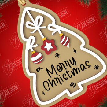 Intra απο ξύλο plywood 3mm-4mm πάχος - Πακέτο ετικετών Χριστουγέννων | Ετικέτες δώρων | Χριστούγεννα Δίασταση 15x15 cm INTRAFABR-107187874 - Image 10