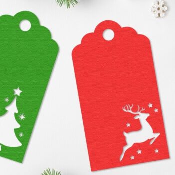 Intra απο ξύλο plywood 3mm-4mm πάχος - Χριστουγεννιάτικες ετικέτες , κοπής ετικέτας δώρων Δίασταση 30x20 cm INTRAFABR-110175683 - Image 1