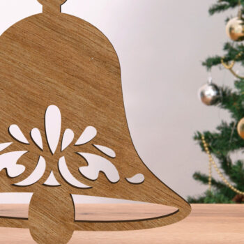 Intra απο ξύλο plywood 3mm-4mm πάχος - Χριστούγεννα Thee Toy Bell πρότυπο Δίασταση 3x3 cm INTRAFABR-108124438 - Image 1